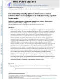 Cover page: Deconstructing empathy: Neuroanatomical dissociations between affect sharing and prosocial motivation using a patient lesion model