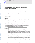 Cover page: What Bedside Skills Could the Modern Rheumatologist Possess? Part I. The Basics.