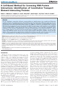 Cover page: A cell-based method for screening RNA-protein interactions: identification of constitutive transport element-interacting proteins.