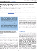 Cover page: Infliximab-induced amicrobial pustulosis of the folds in a patient with Crohn disease