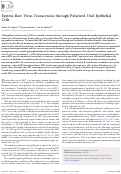 Cover page: Epstein-Barr Virus Transcytosis through Polarized Oral Epithelial Cells
