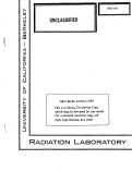 Cover page: INFLUENCE OF TUMORS ON THE LIVER CONCENTRATION OF RADIO-ACTIVE STILBAMIDINE