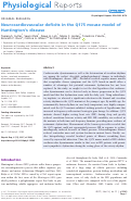 Cover page: Neurocardiovascular deficits in the Q175 mouse model of Huntington's disease