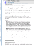 Cover page: Depressive symptoms and physical activity among young adult survivors of childhood cancer