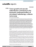 Cover page: Tumor growth and vascular redistribution contributes to the dosimetric preferential effect of microbeam radiotherapy: a Monte Carlo study.