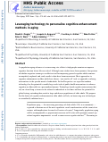 Cover page: Leveraging technology to personalize cognitive enhancement methods in aging