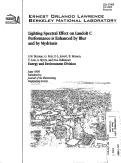 Cover page: Lighting Spectral Effect on Landolt C. Performance is Enhanced by Myd riasis