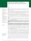 Cover page: High risk of postpartum relapses in neuromyelitis optica spectrum disorder