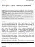 Cover page: Social needs and healthcare utilization in NICU graduates.