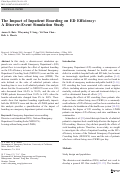 Cover page: The Impact of Inpatient Boarding on ED Efficiency: A Discrete-Event Simulation Study