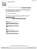 Cover page: Gendered aspects of perceived and internalized HIV-related stigma in China.