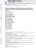 Cover page: Revision of the Melanocytic Pathology Assessment Tool and Hierarchy for Diagnosis Classification Schema for Melanocytic Lesions