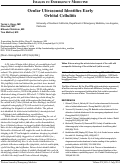 Cover page: Ocular Ultrasound Identifies Early Orbital Cellulitis