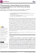 Cover page: Characterization of Equine Rhinitis B Virus Infection in Clinically Ill Horses in the United States during the Period 2012-2023.