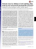 Cover page: Molecular basis for inhibition of AcrB multidrug efflux pump by novel and powerful pyranopyridine derivatives