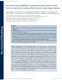 Cover page: Increased susceptibility of spontaneously hypertensive rats to ventricular tachyarrhythmias in early hypertension