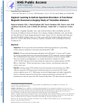 Cover page: Atypical Learning in Autism Spectrum Disorders: A&nbsp;Functional Magnetic Resonance Imaging Study of Transitive Inference