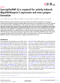 Cover page: Syncrip/hnRNP Q is required for activity-induced Msp300/Nesprin-1 expression and new synapse formation