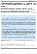 Cover page: Mass Treatment with Azithromycin for Trachoma: When Is One Round Enough? Results from the PRET Trial in The Gambia