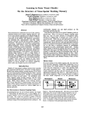 Cover page: Learning to Form Visual Chunks: On the Structure of Visuo-Spatial Working Memory