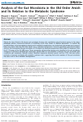 Cover page: Analysis of the Gut Microbiota in the Old Order Amish and Its Relation to the Metabolic Syndrome