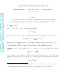 Cover page: An Entropic Proof of Chang's Inequality