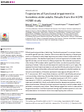 Cover page: Trajectories of functional impairment in homeless older adults: Results from the HOPE HOME study