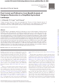 Cover page: Pest Control and Pollination CostBenefit Analysis of Hedgerow Restoration in a Simplified Agricultural Landscape