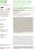 Cover page: Similar enzymatic functions in distinct bioluminescence systems: evolutionary recruitment of sulfotransferases in ostracod light organs.