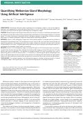 Cover page: Quantifying Meibomian Gland Morphology Using Artificial Intelligence