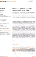 Cover page: Effects of N-glycans on the structure of human IgA2