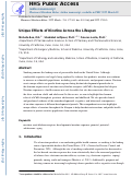 Cover page: Unique effects of nicotine across the lifespan