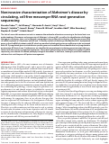 Cover page: Noninvasive characterization of Alzheimer’s disease by circulating, cell-free messenger RNA next-generation sequencing