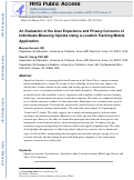 Cover page: An Evaluation of the User Experience and Privacy Concerns of Individuals Misusing Opioids Using a Location Tracking Mobile Application.