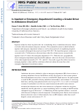 Cover page: Is Inpatient Volume Or Emergency Department Crowding A Greater Driver Of Ambulance Diversion?