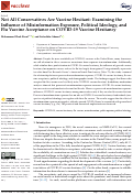 Cover page: Not All Conservatives Are Vaccine Hesitant: Examining the Influence of Misinformation Exposure, Political Ideology, and Flu Vaccine Acceptance on COVID-19 Vaccine Hesitancy