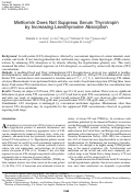 Cover page: Metformin Does Not Suppress Serum Thyrotropin by Increasing Levothyroxine Absorption