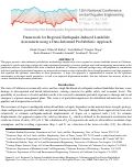 Cover page: Framework for Regional Earthquake-Induced Landslide Assessment using a Data-Informed Probabilistic Approach