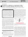 Cover page: Introduction of d‐Glutamate at a Critical Residue of Aβ42 Stabilizes a Prefibrillary Aggregate with Enhanced Toxicity