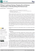 Cover page: Ordinal Conditional Entropy Displays Reveal Intrinsic Characteristics of the Rosenberg Self-Esteem Scale.