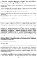 Cover page: A machine learning approach to graph-theoretical cluster expansions of the energy of adsorbate layers