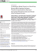 Cover page: Combating a Global Threat to a Clonal Crop: Banana Black Sigatoka Pathogen Pseudocercospora fijiensis (Synonym Mycosphaerella fijiensis) Genomes Reveal Clues for Disease Control