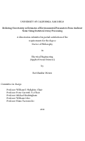 Cover page: Reducing Uncertainty in Estimates of Environmental Parameters From Ambient Noise Using Statistical Array Processing /