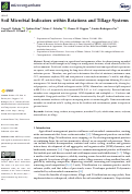 Cover page: Soil Microbial Indicators within Rotations and Tillage Systems.