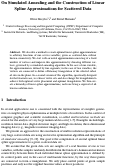 Cover page: On Simulated Annealing and the Construction of Linear Spline Approximations for Scattered Data