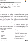 Cover page: Radiation Toxicity to the Cardiovascular System.