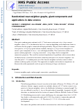 Cover page: Randomized near-neighbor graphs, giant components and applications in data science