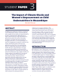 Cover page: The Impact of Climate Shocks and Women’s Empowerment on Child Undernutrition in Mozambique