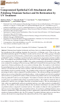 Cover page: Compromised Epithelial Cell Attachment after Polishing Titanium Surface and Its Restoration by UV Treatment.
