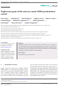 Cover page: Tophaceous gout of the nose in a male FMR1 premutation carrier